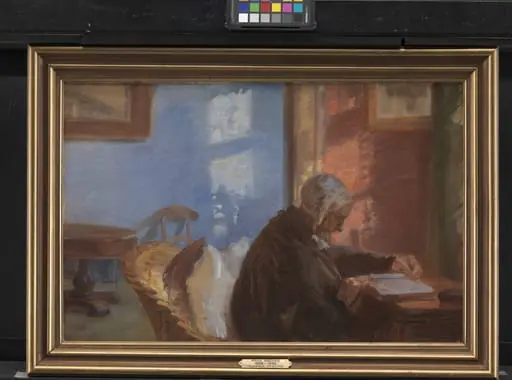 The Artist's Mother Ane Hedvig Brøndum in the Red Room