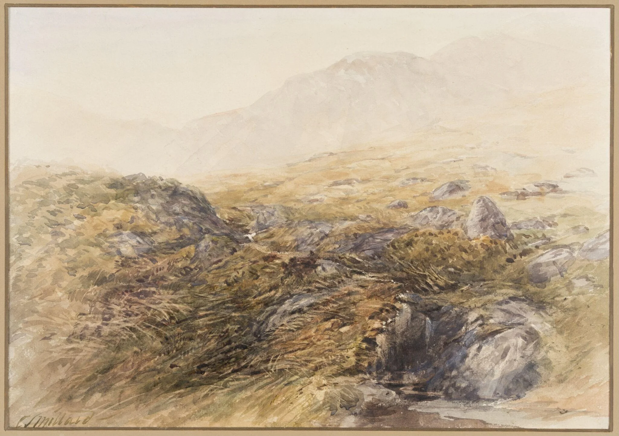 View Near Bettws-y-Coed, by Charles Stuart Millard, watercolor, 1862
