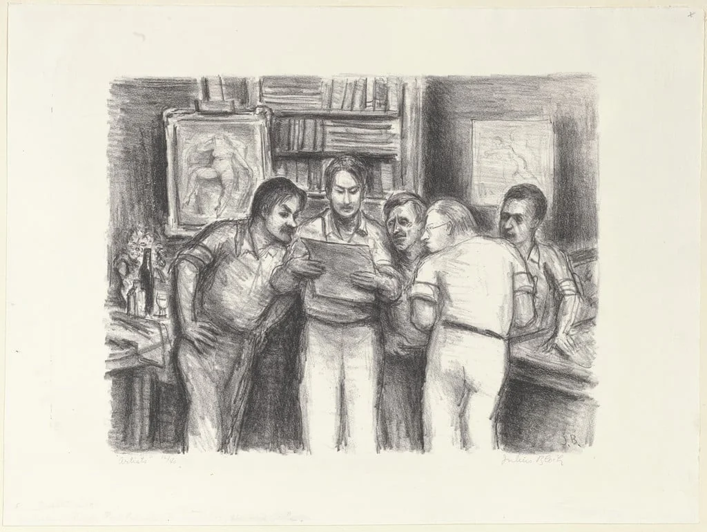 Untitled, by Julius Thiengen Bloch, ink, 1931