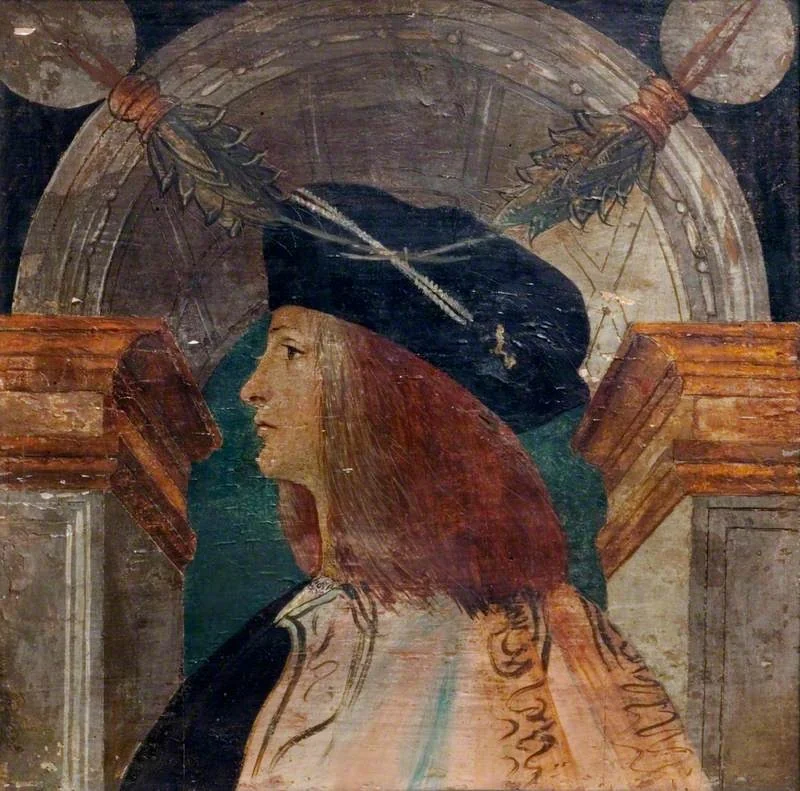 Male Profile Bust, by Unknown, unspecified, 1492