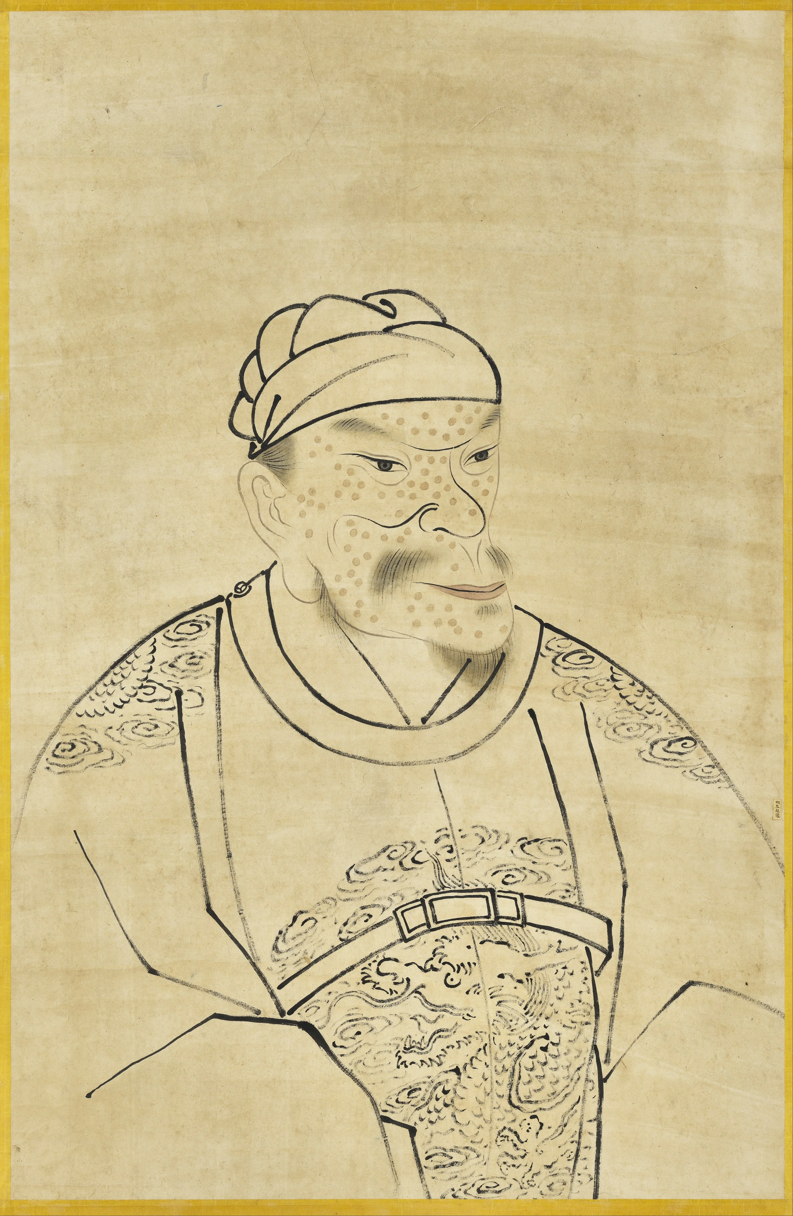 明太祖半身像（四）　軸, by Unknown, unspecified