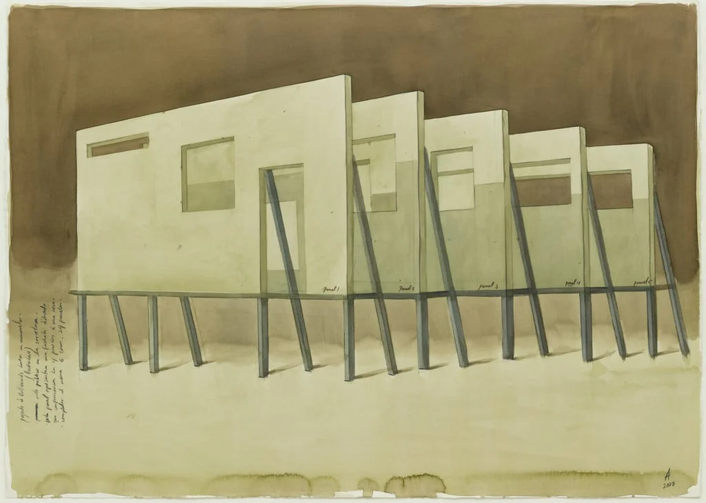 Untitled, by Alexandre Arrechea, watercolor, 2003