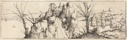 Landscape with a Lake [top plate]