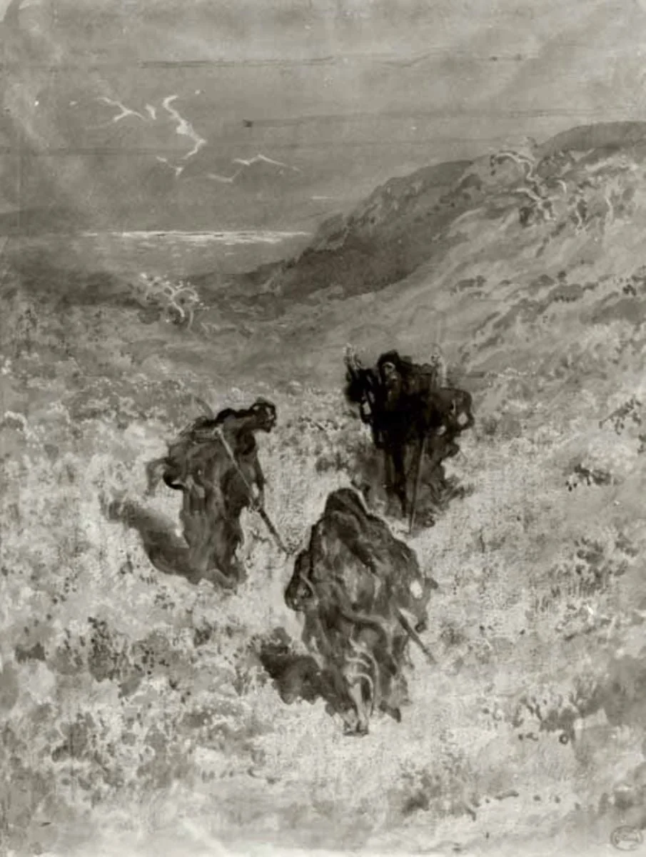 Vrăjitoarele din Macbeth, by Gustave Doré, unspecified, 1867