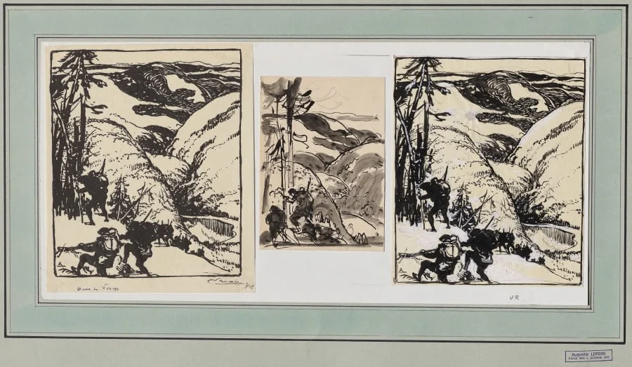 Dans les Vosges, by Auguste Lepère, 1914