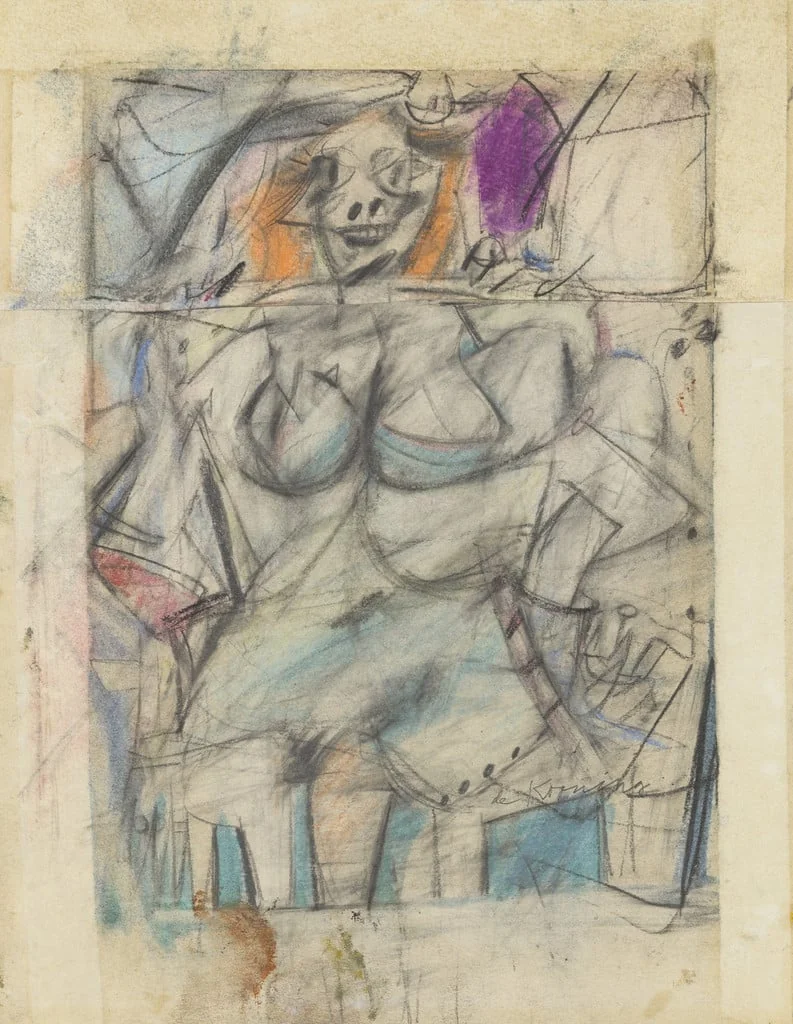 Untitled, by Willem de Kooning, oil, 1952