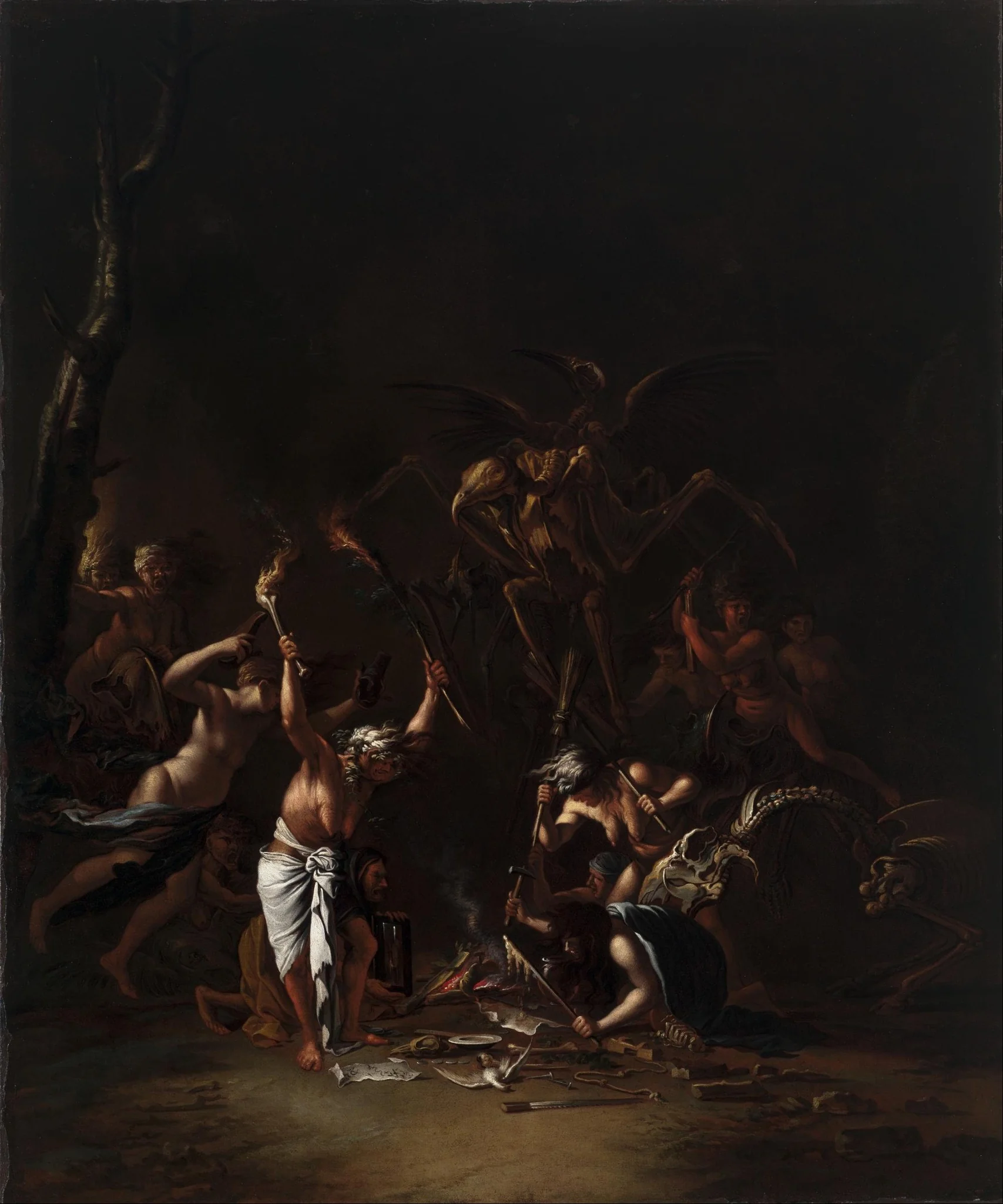 The Witches' Sabbath, by Salvator Rosa, oil, 1654