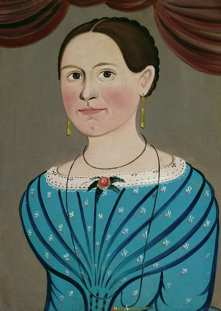 Woman in a Blue Dress