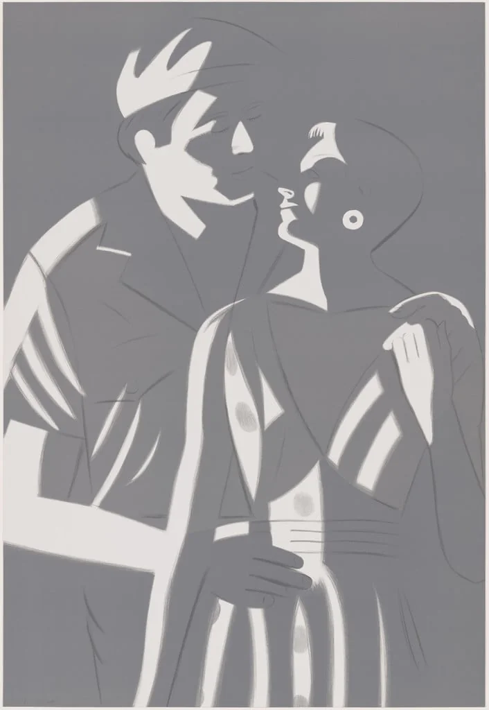 Untitled, by Alex Katz, ink, 1984