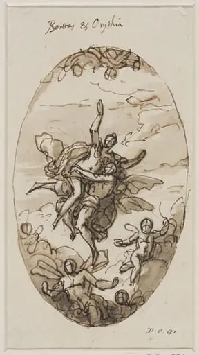 Study for an oval painting