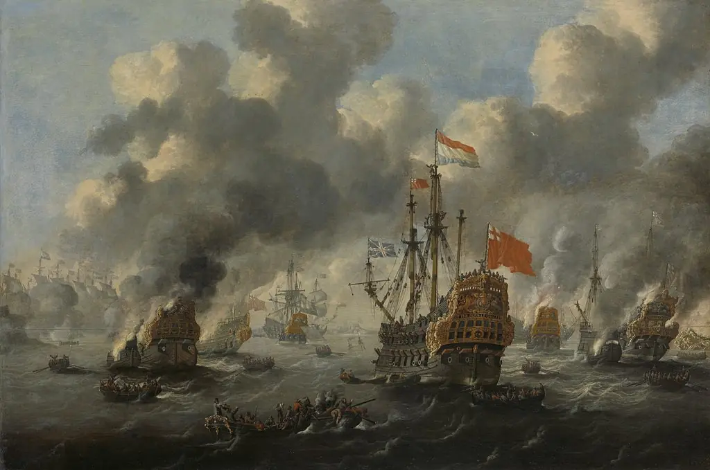 The burning of the English fleet off Chatham, 20 June 1667