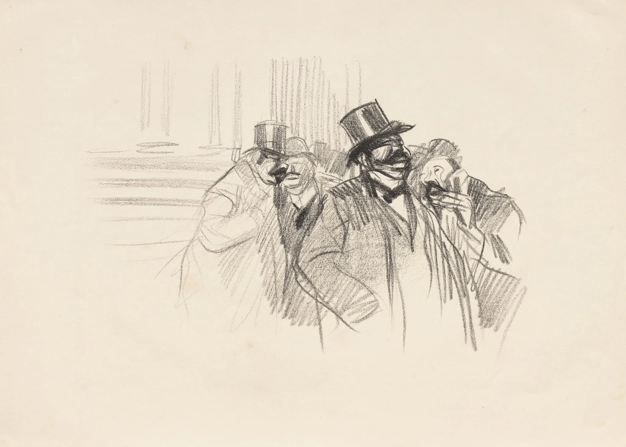 At the Stock Exchange, by Jean-Louis Forain, 1900