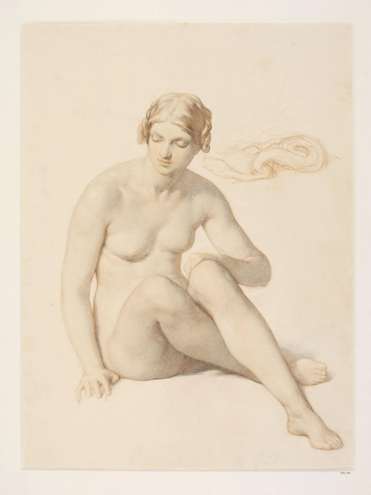 Life Study, by William Mulready, 1850