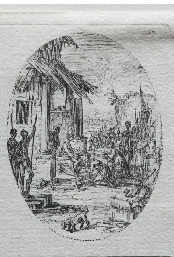 The Mysteries of the Passion:  The Adoration of the Kings, by Jacques Callot, 1631