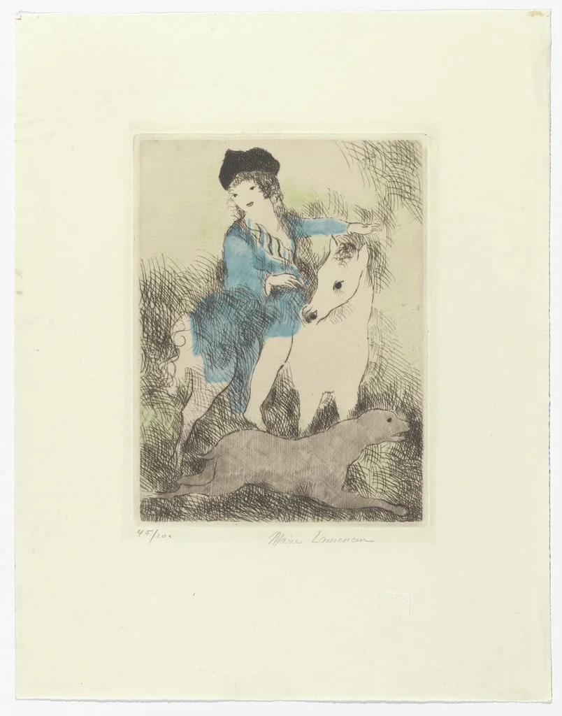 Untitled, by Marie Laurencin, ink, 1928