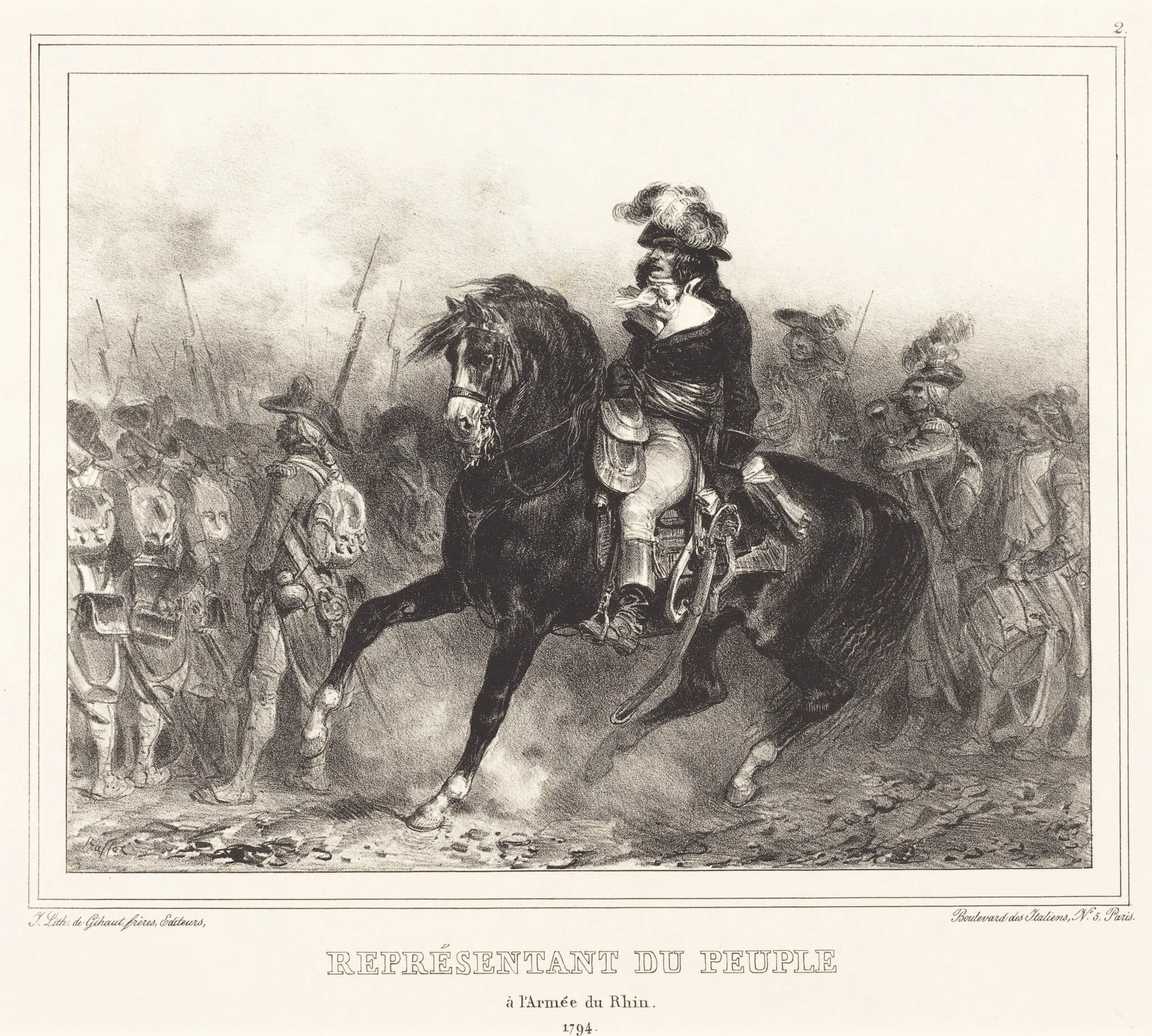 Representant du Peuple (Representative of thePeople), by Auguste Raffet, ink, 1834