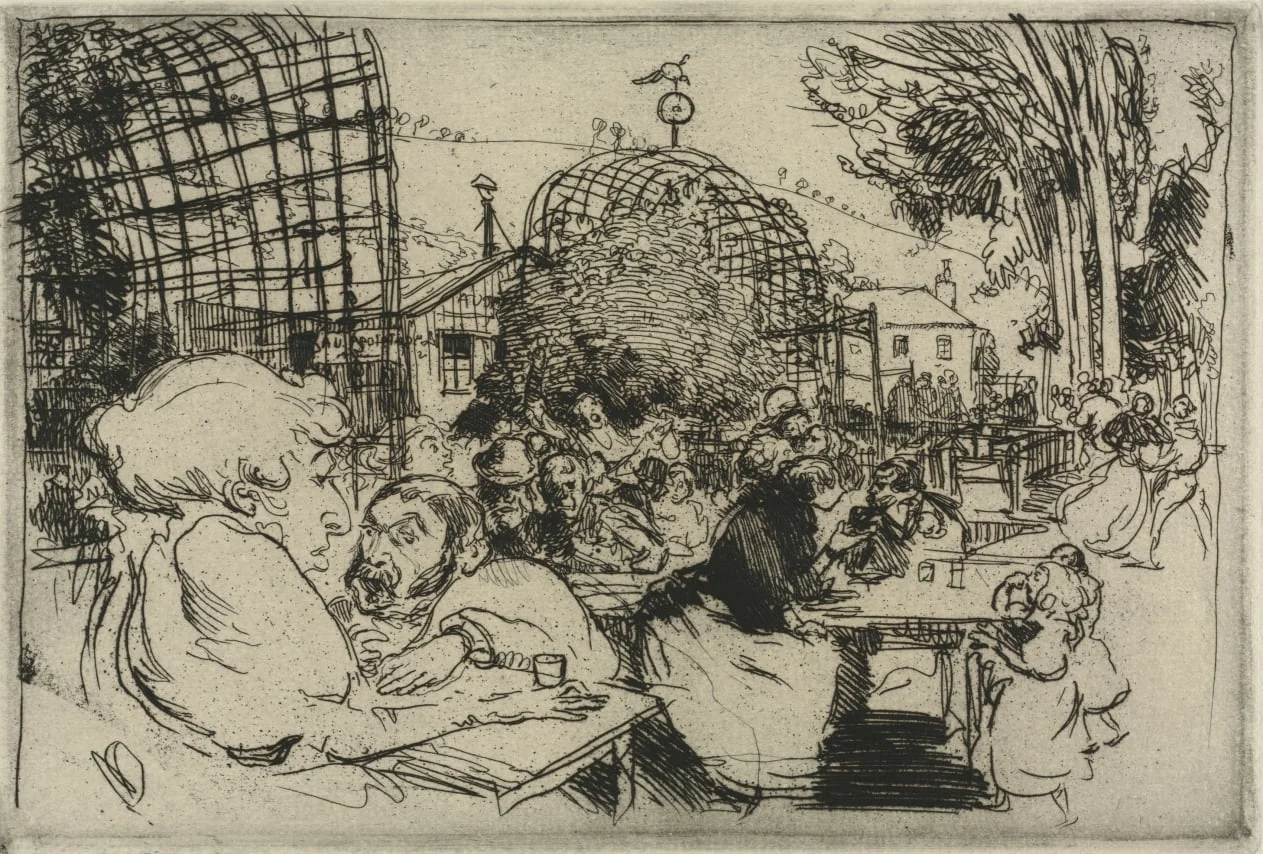 The Two Hunchbacks, by Auguste Lepère, 1893