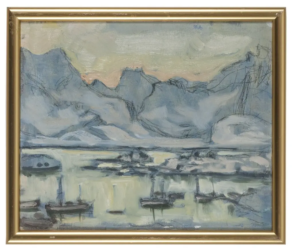 Boat with Net. Study from Lofoten