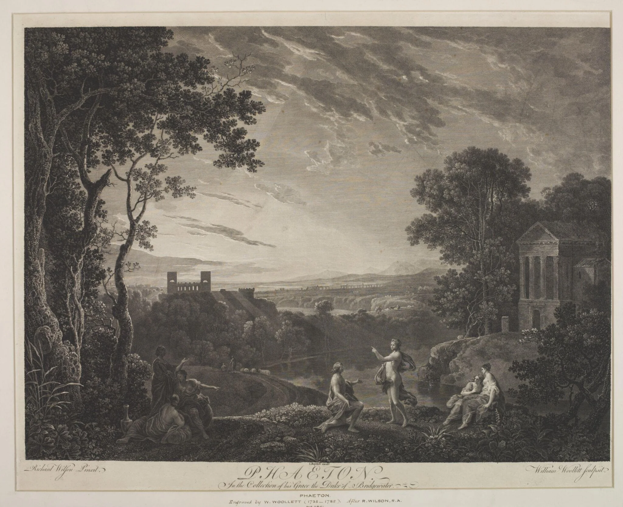 Phaeton, by William Woollett, 1756