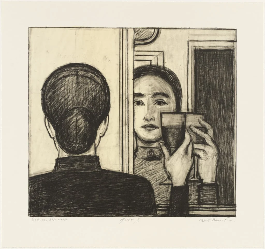 Untitled, by Will Barnet, ink, 1998