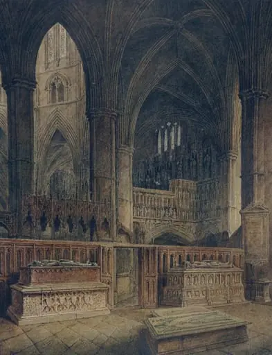 Interior of Edmund's Chapel, Westminster Abbey