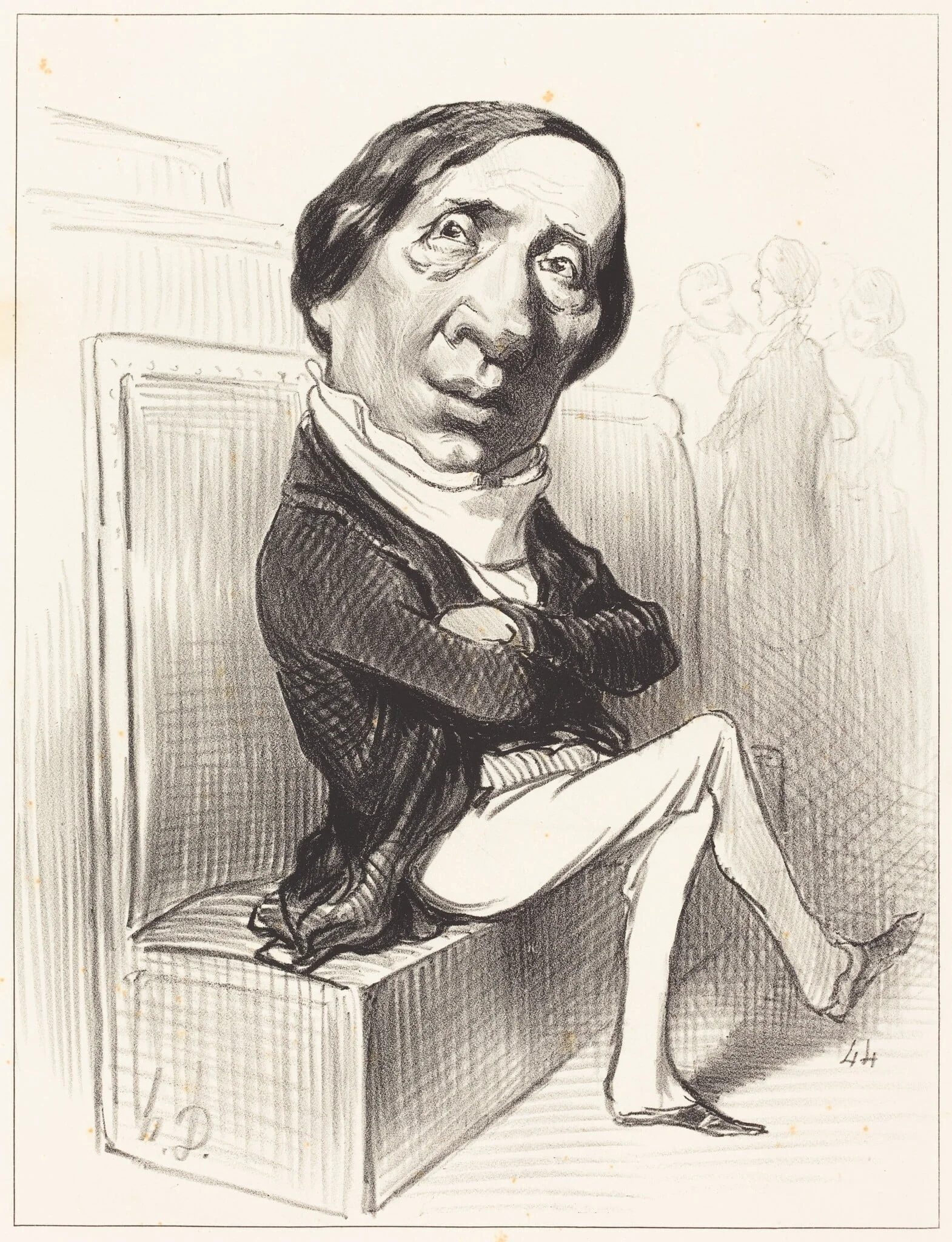 Charles Dupin, by Honoré Daumier, ink, 1849