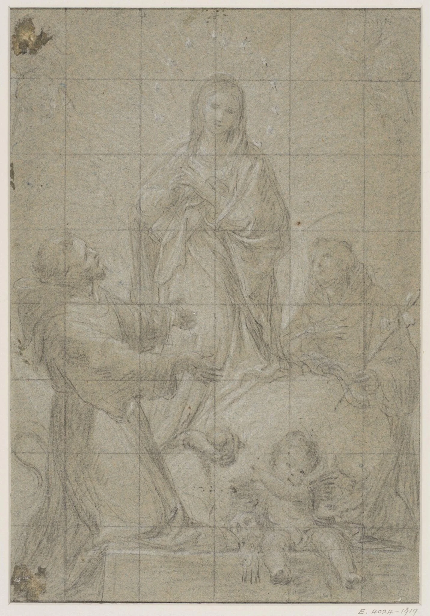 Saints adoring the Virgin Mary, by Pietro Antonio da Pietri, 1663