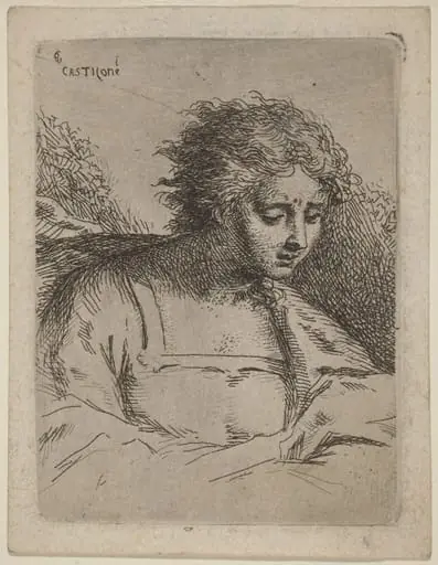 Half-Length Figure Reading