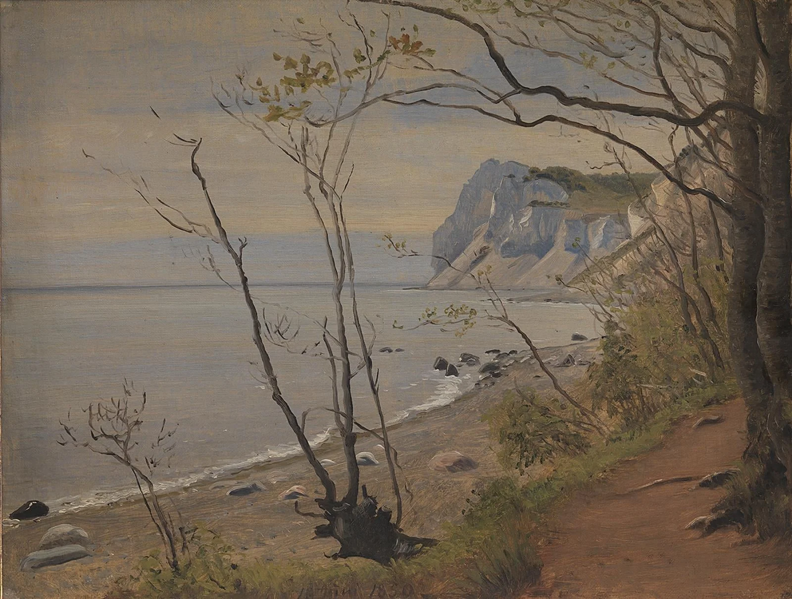 The Cliffs of the Island of Møn, by Unknown, 1850