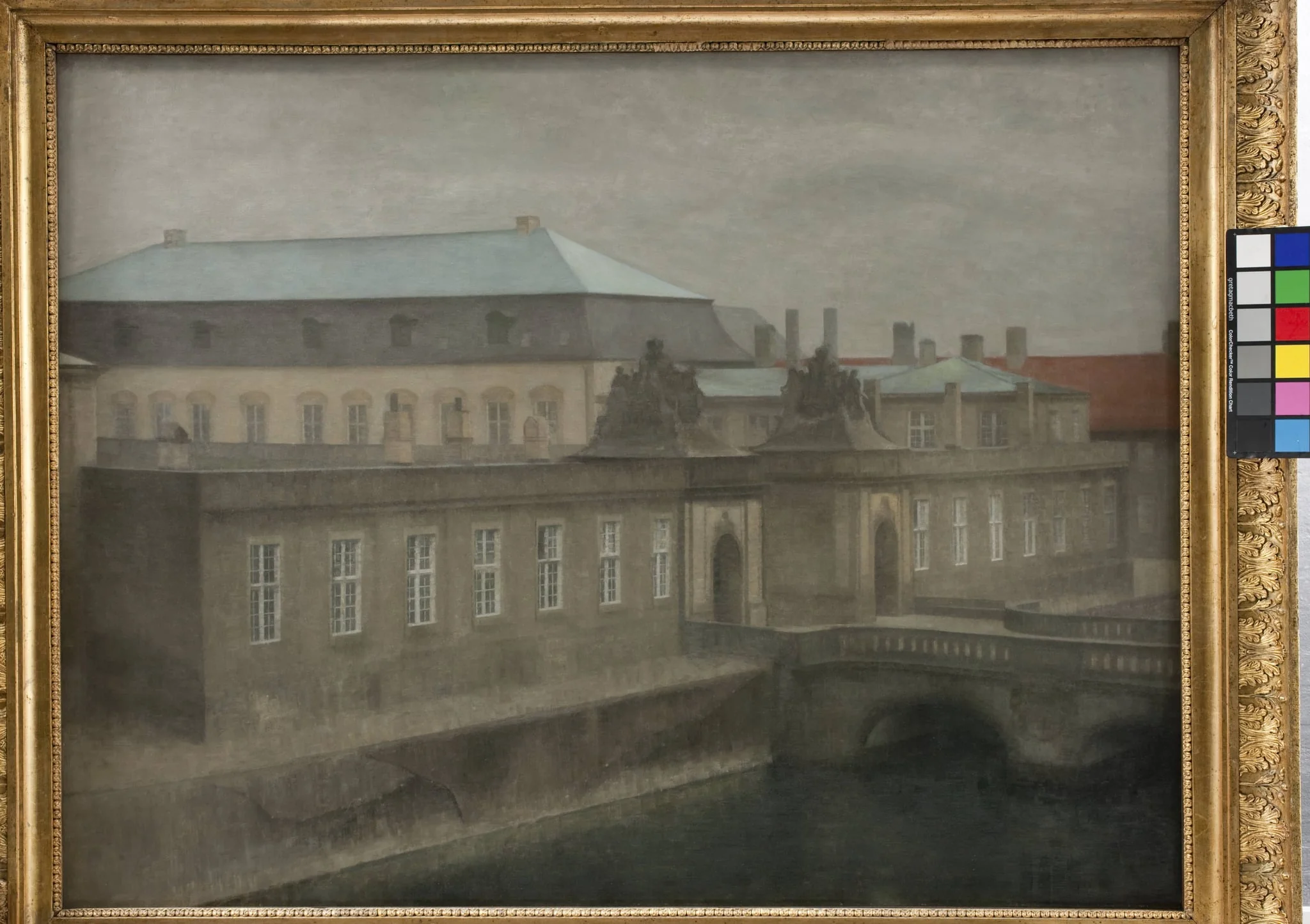 View of Christiansborg Palace. Late Autumn, by Unknown, 1850
