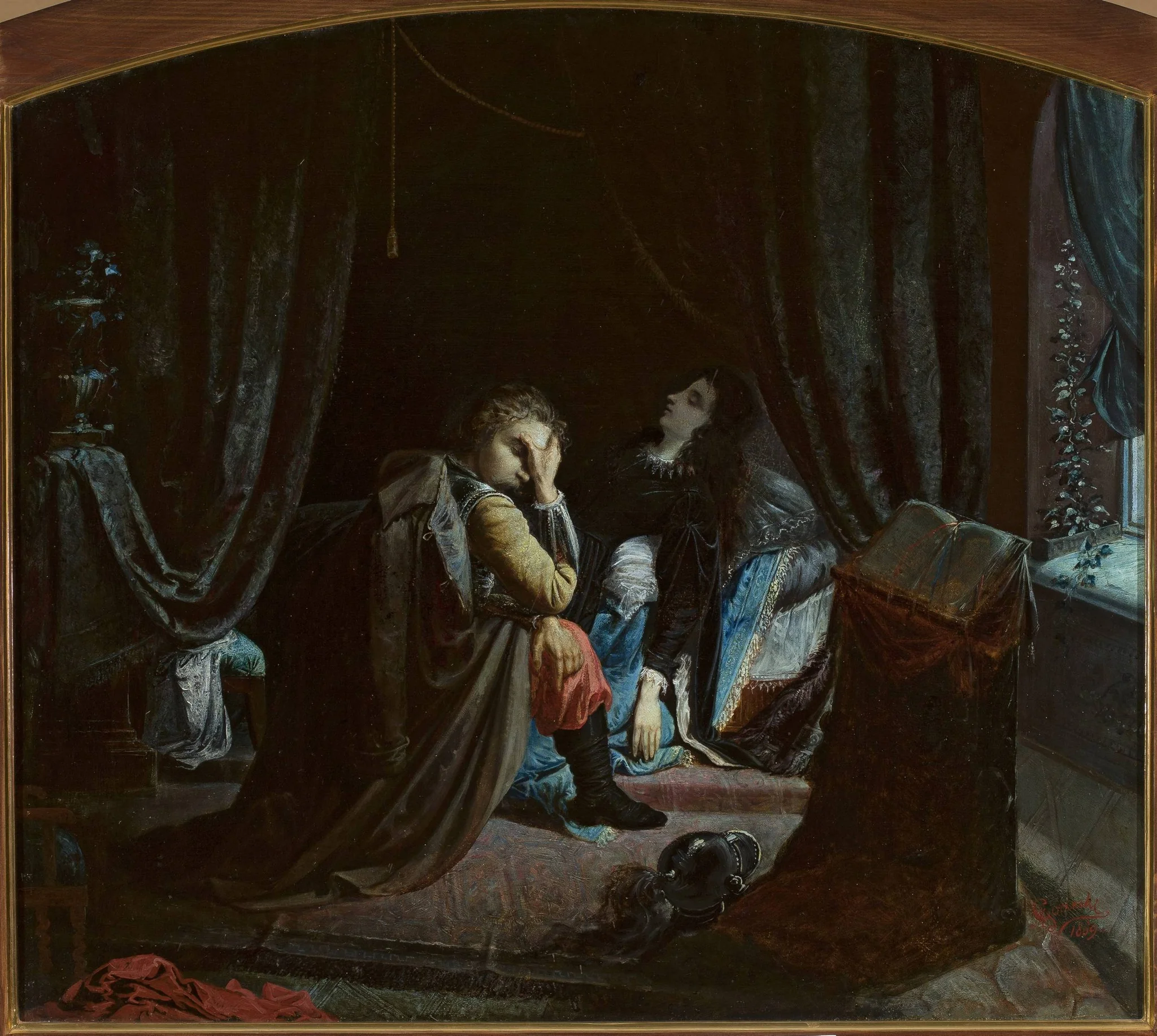 Death of Maria, illustriation to the poem by A. Malczewski