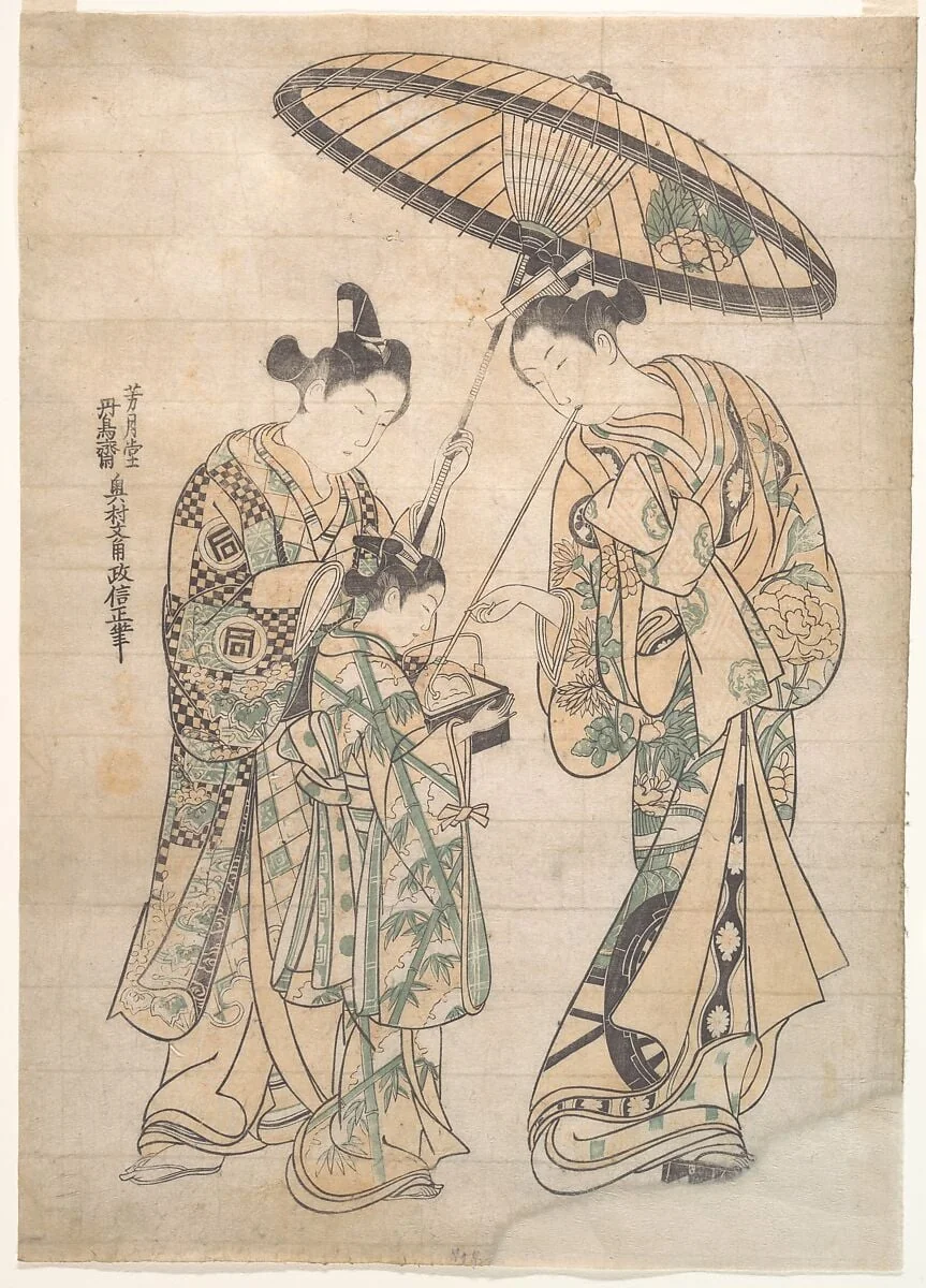 Untitled, by Okumura Masanobu, ink, 1730
