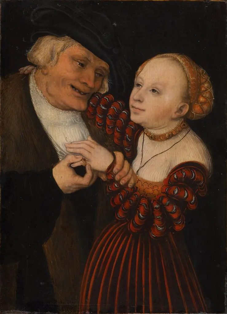An Old Man with a Girl