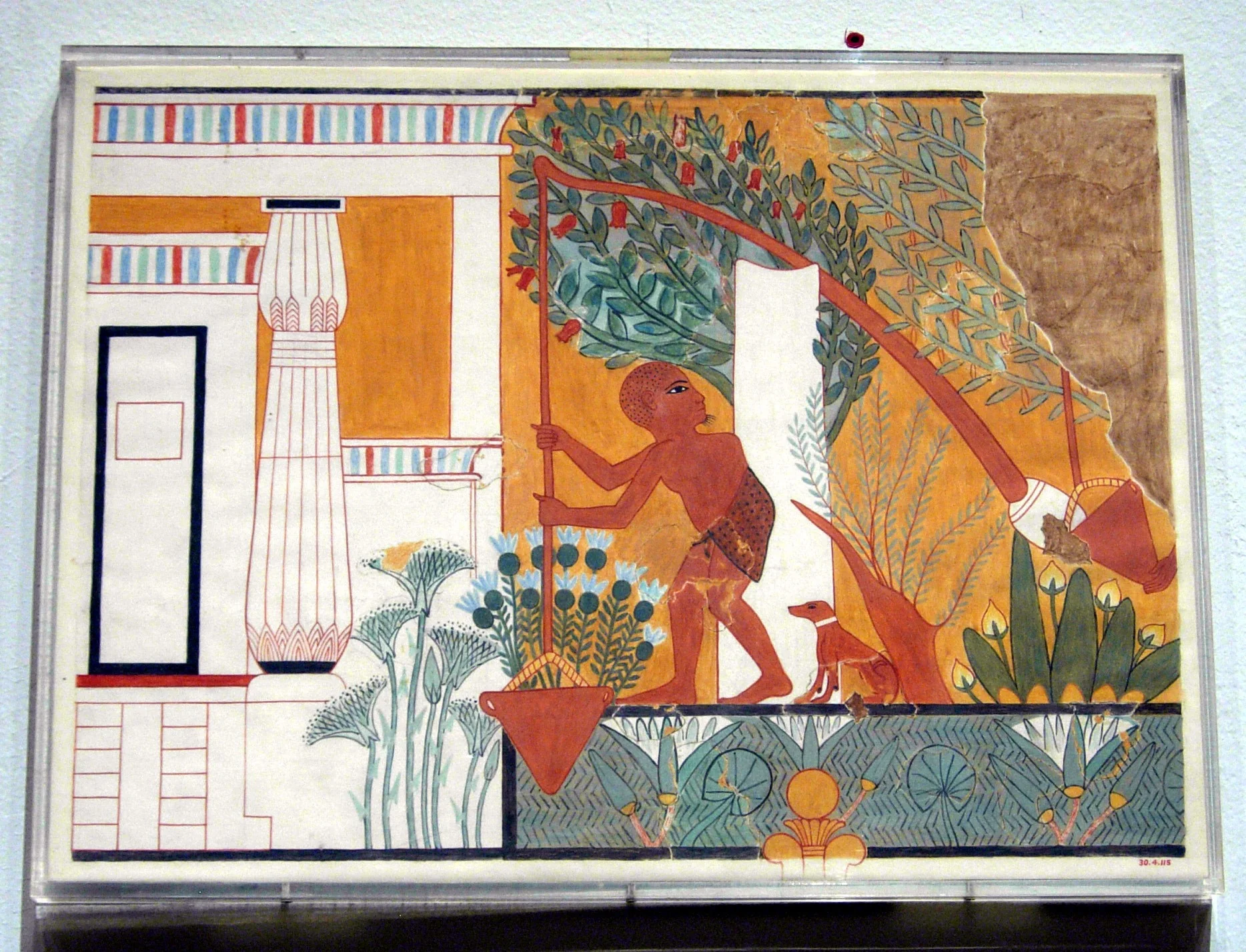 Garden Scene, Tomb of Ipuy, by Norman de Garis Davies, unspecified