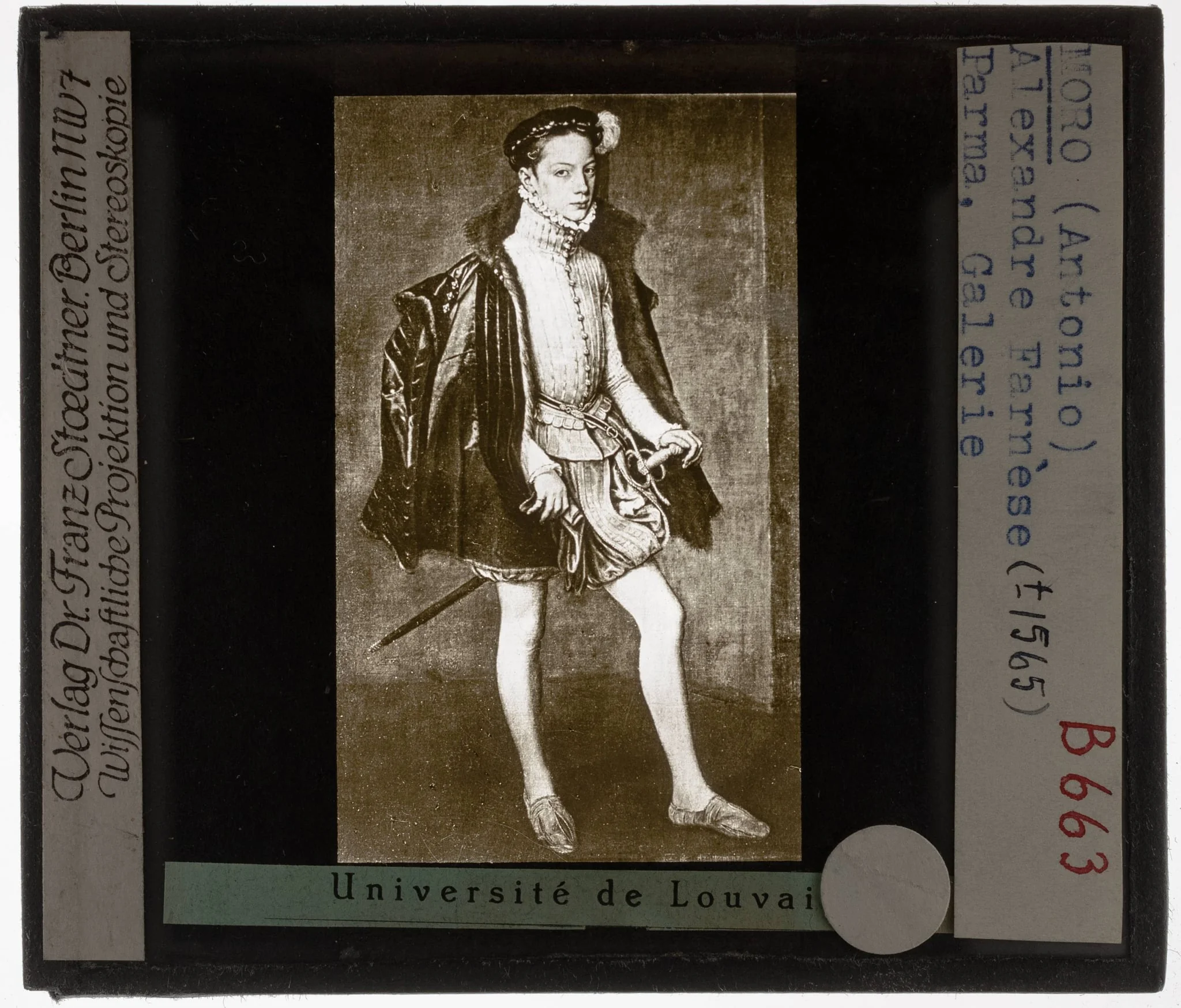 Anthonis Mor van Dashorst. Alessandro Farnese, by Antonis Mor, unspecified, 1557