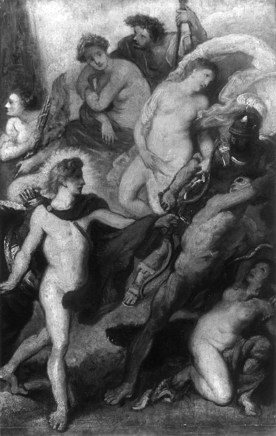 Section from "The Government of the Queen", by Peter Paul Rubens, oil, 1850