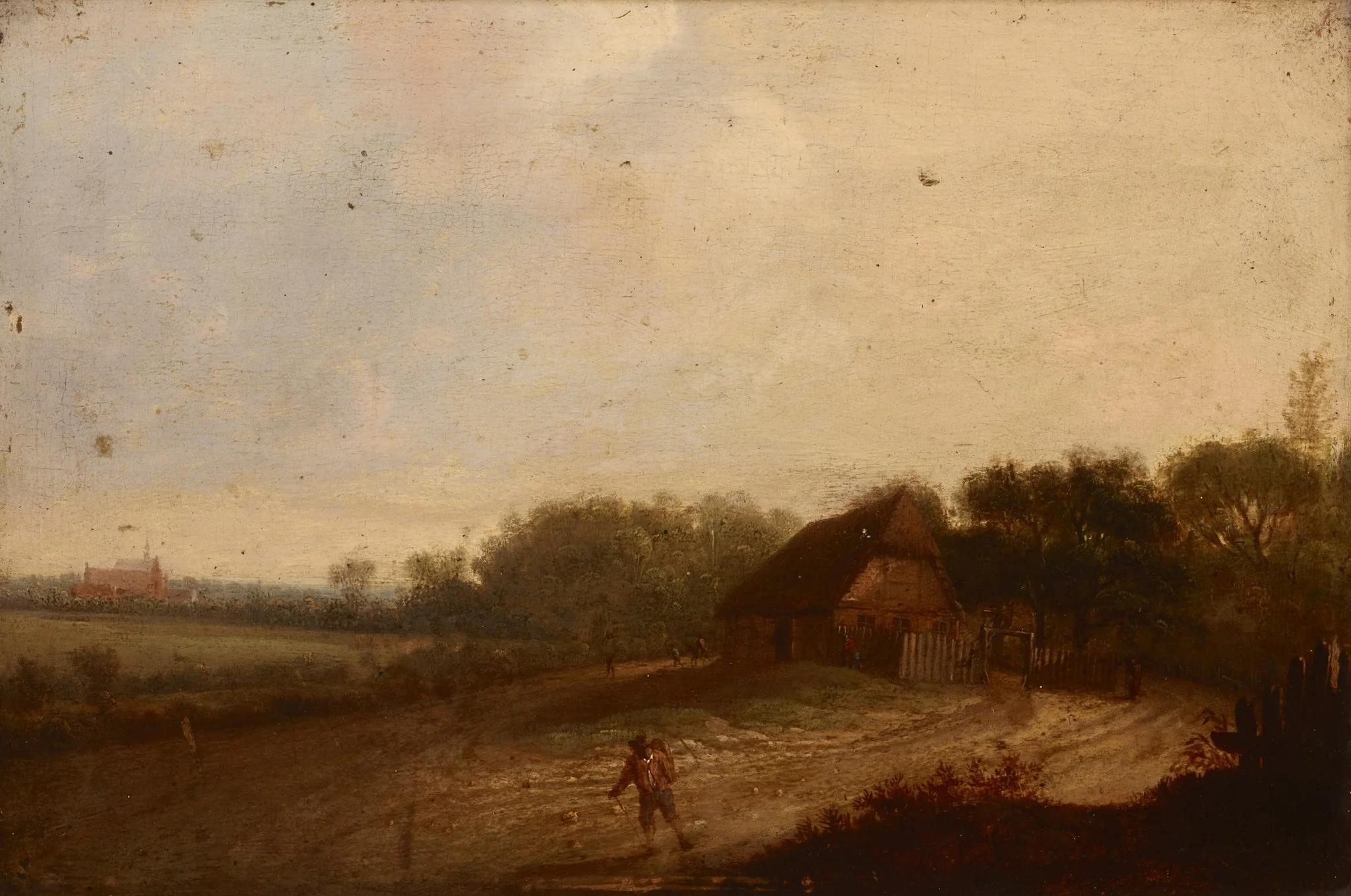 Landscape, by Unknown, oil, 1750