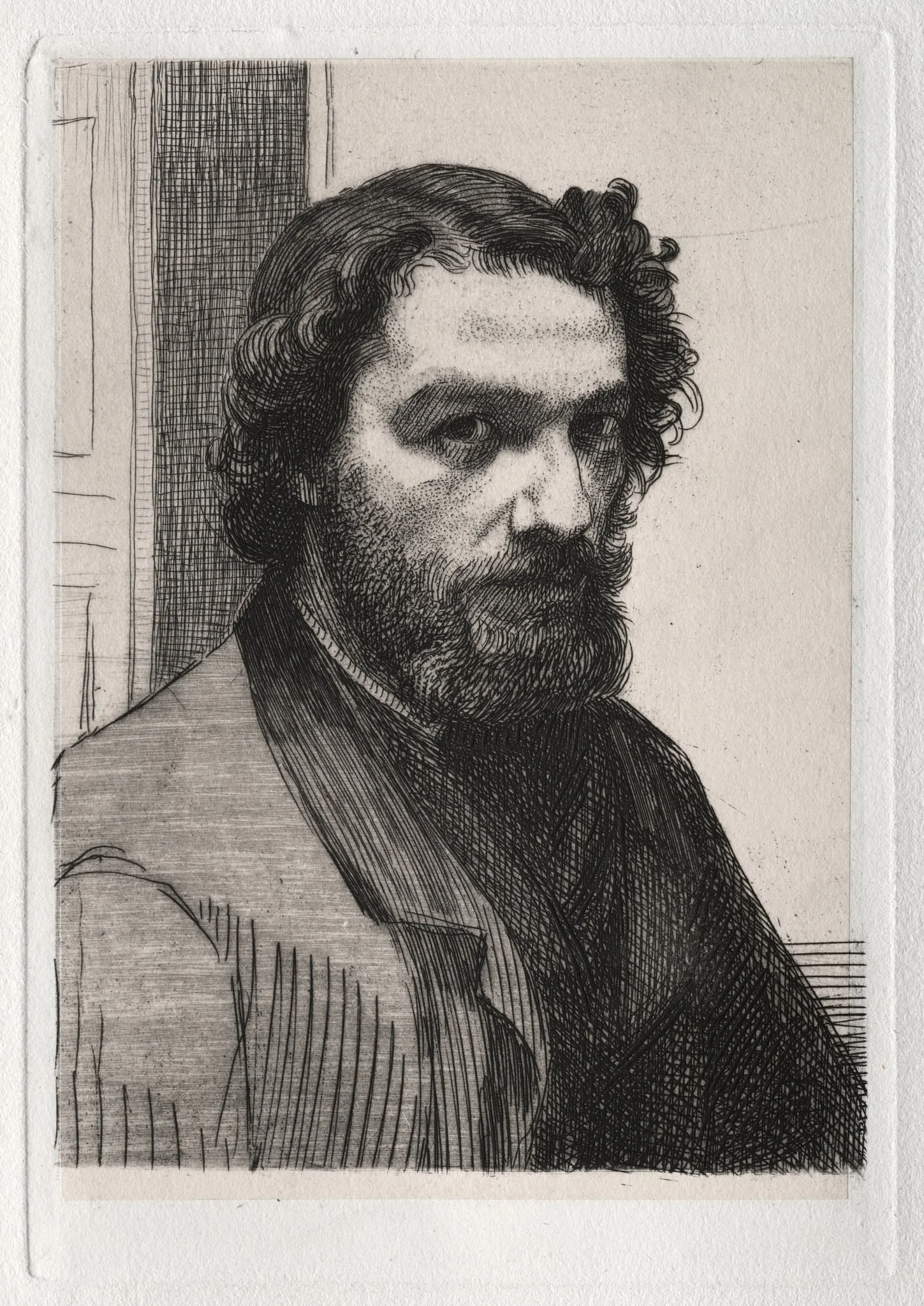 Alphonse Legros, by Félix Bracquemond, 1861