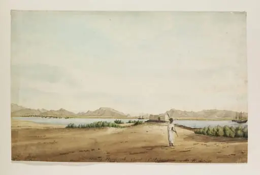 Port of Berberah. Coast of Africa near the Red Sea