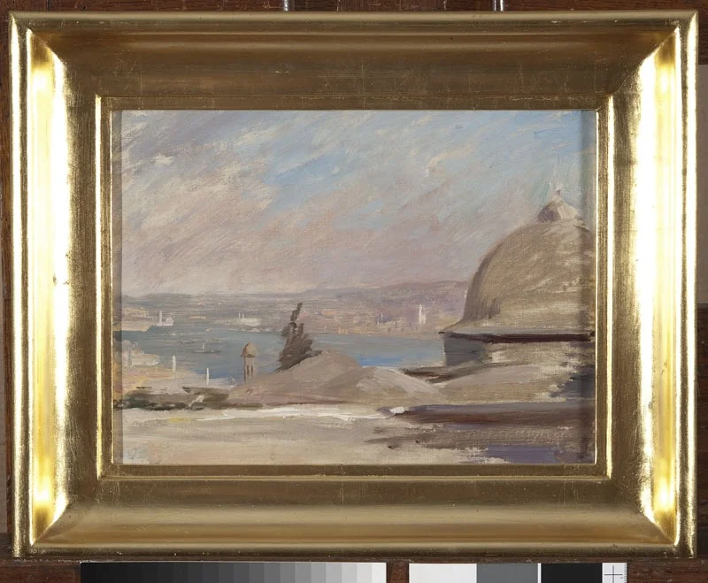 View of the port. From the journey to Constantinople