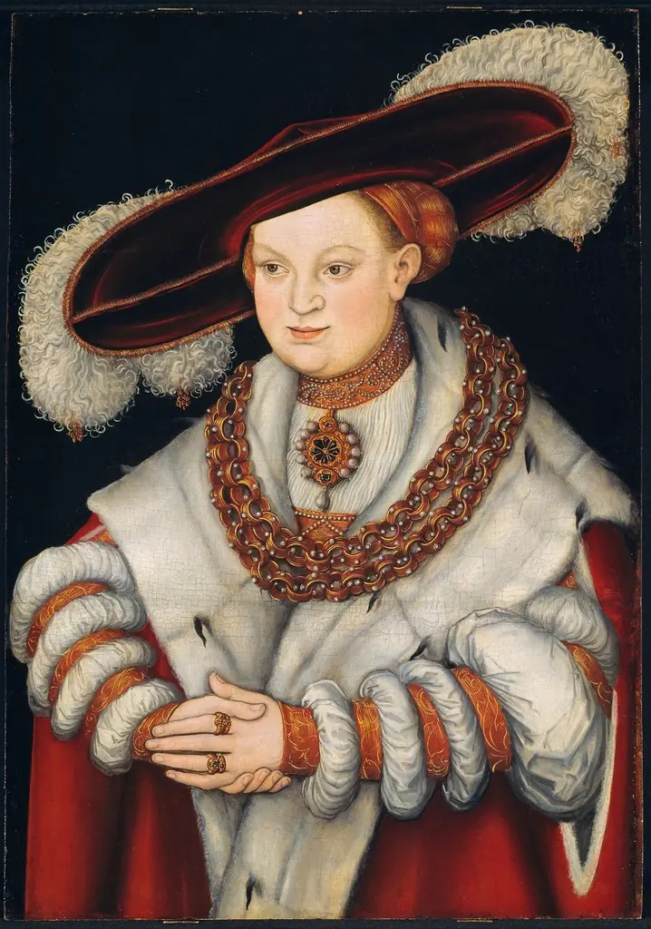 Portrait of Magdalena of Saxony, first Wife of Elector Joachim II of Brandenburg