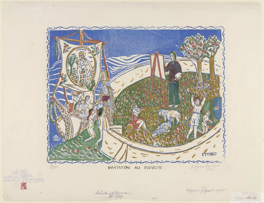 Untitled, by Edgard Tytgat, ink, 1925