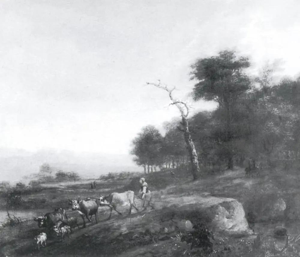 Summer Landscape with Cattle