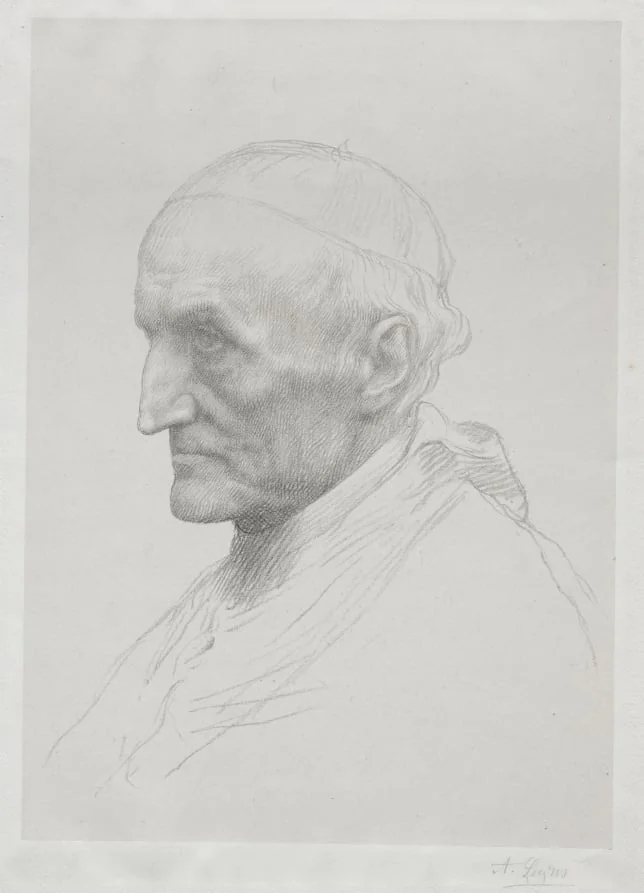 Portrait of Cardinal Manning (2nd Plate), by Alphonse Legros, 1884