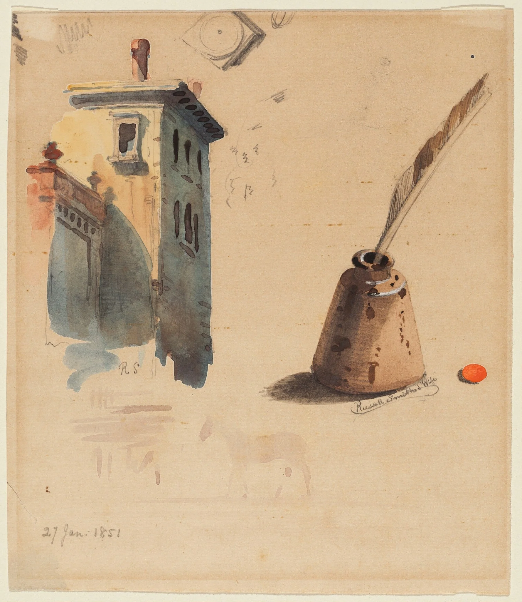Untitled, by Russell Smith, graphite, 1851