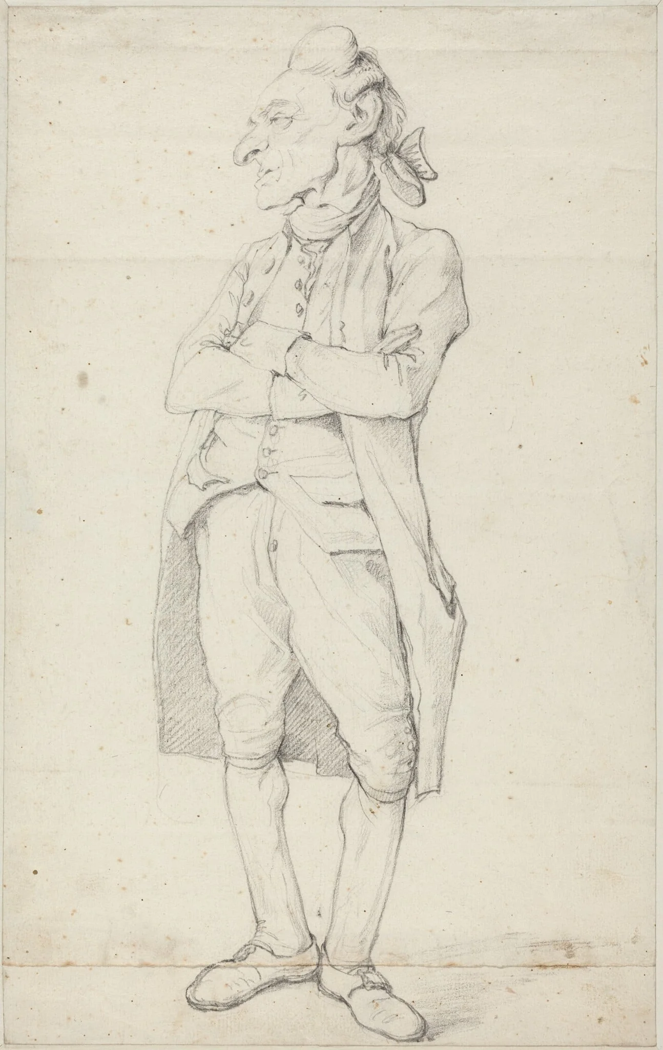 A Gentleman Standing with His Arms Crossed