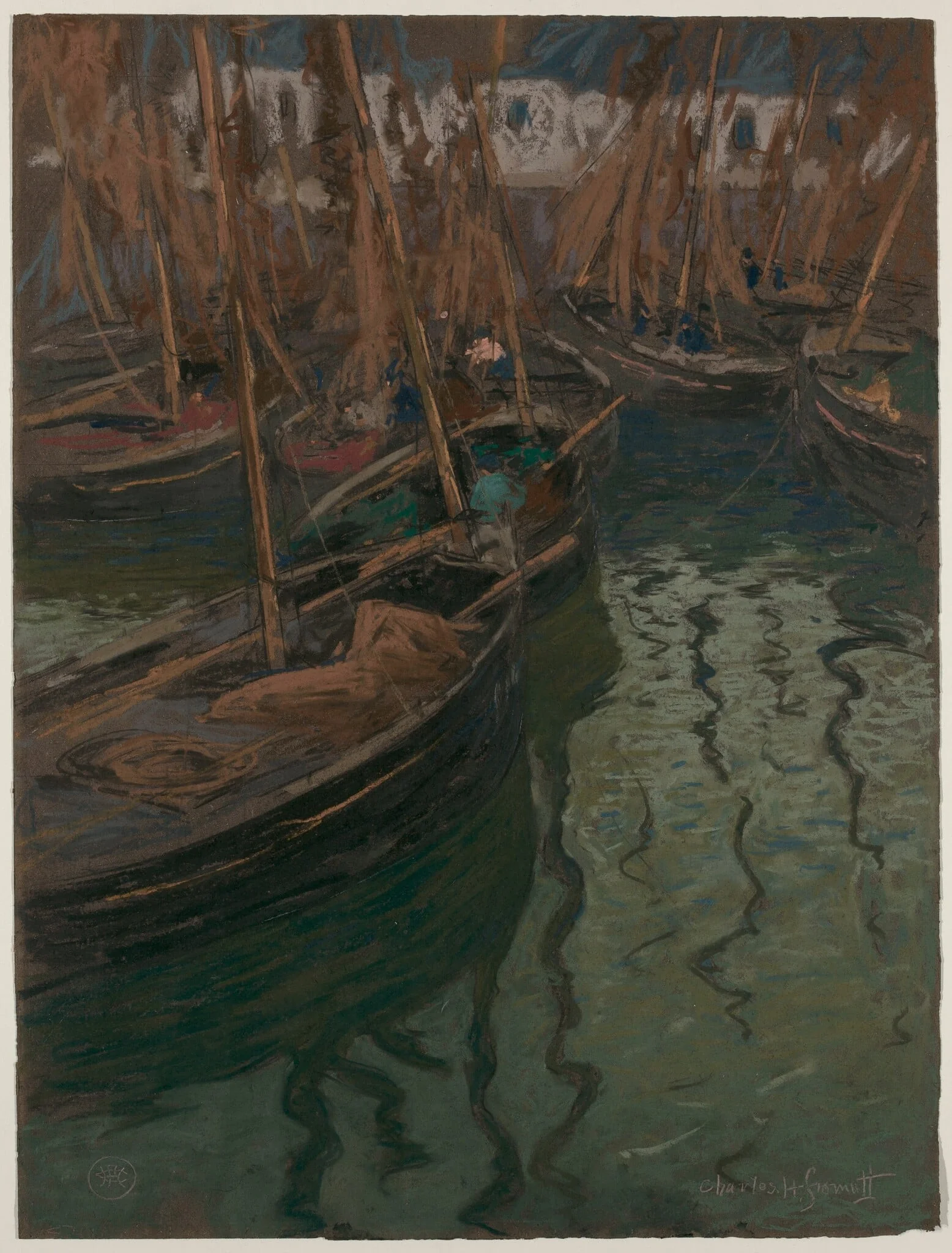 A Dock Harmony--Fishing Boats