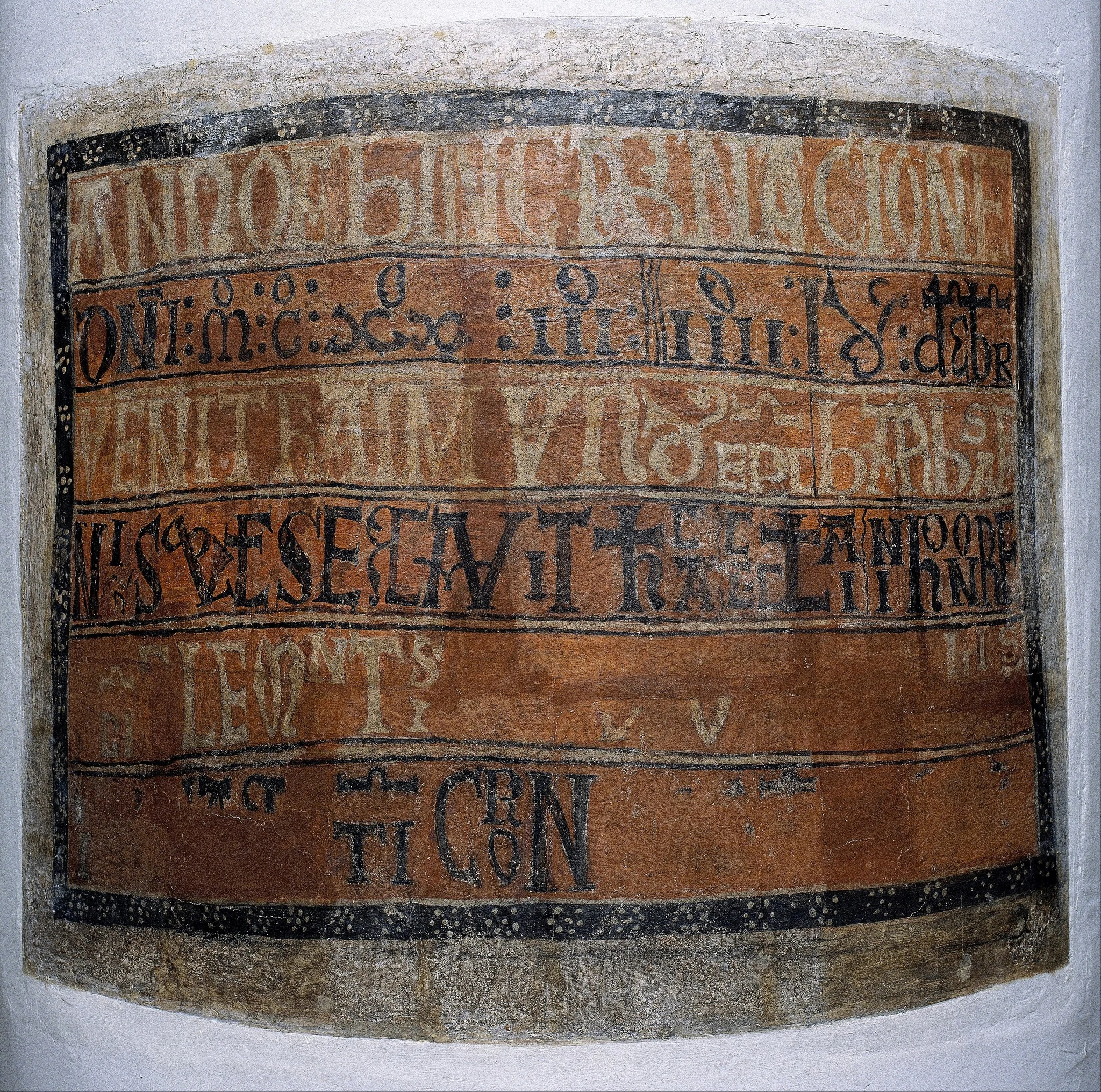 Consecration inscription from Sant Climent de Taüll, by Master of Taüll, unspecified, 1123