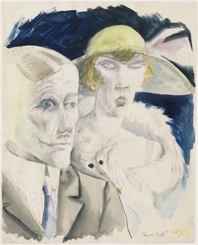 Untitled, by Otto Dix, watercolor, 1921