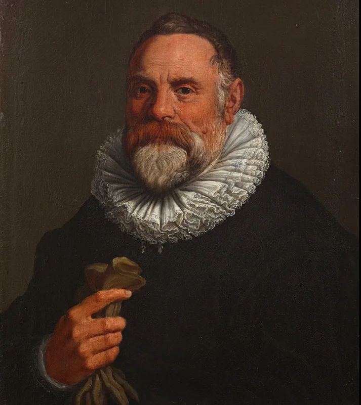 Portrait of Ulisse Aldrovandi, by Agostino Carracci, oil, 1593